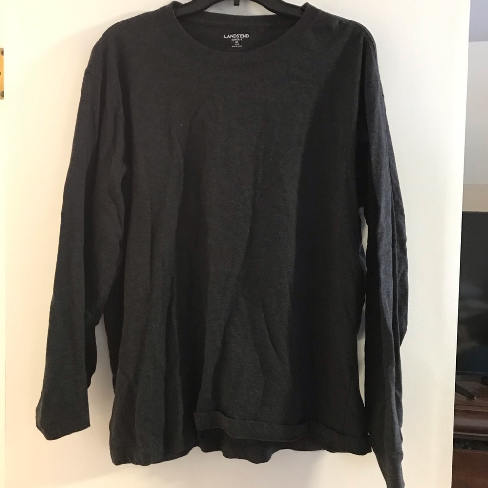 Dark gray Lands End long sleeve